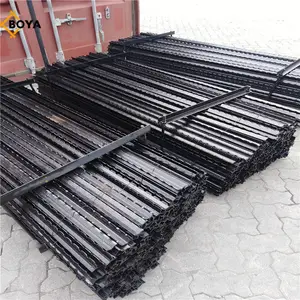 China Exporter Black Galvanized Farm Fence Post