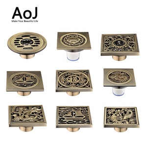 De alta calidad cuadrados anti-olor ideal de drenaje de piso de latón de drenaje de piso - Product Image 1