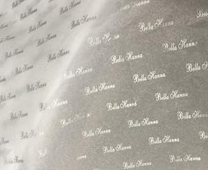 Wholesale Custom White <strong>Silver</strong> Print Logo Tissue <strong>Wrapping</strong> <strong>Paper</strong> for Clothing - Product Image 3