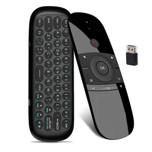 W1 2.4G Air Mouse Wireless Keyboard Remote Control Infrared Remote Learning 6-Axis Motion Sense ReceiverためTV TV BOX PC