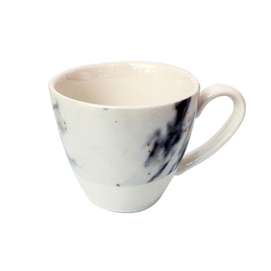 Estilo italiano elegante diseño 90 mL mármol porcelana taza de café con punto de oro - Product Image 1