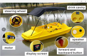 CHITONG - Botes Eléctricos <span class=keywords><strong>de</strong></span> Pedales Usados para Parques Acuáticos, <span class=keywords><strong>de</strong></span> Alta Capacidad, 5-6 km/h, para Uso Comercial - Product Image 3