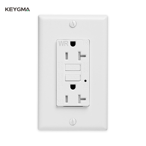 Keygma US Standard TR WR 20A 125V GFCI presa a muro con 2 prese a corrente alternata - Product Image 1