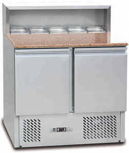 Deux portes table <span class=keywords><strong>saladette</strong></span> réfrigérée de <span class=keywords><strong>comptoir</strong></span>/salade sandwich compteur - Product Image 5