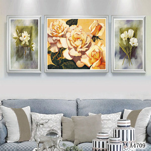 100% opera d'arte fatta a mano decorazione del soggiorno pittura a olio di fiori di realistico - Product Image 6