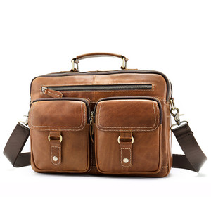 fábrica 8622 oficina de cuero bandolera Portátil Bolsa con <span class=keywords><strong>el</strong></span> logotipo para los hombres maletín Vintage gancho de la bolsa 2019 - Product Image 1