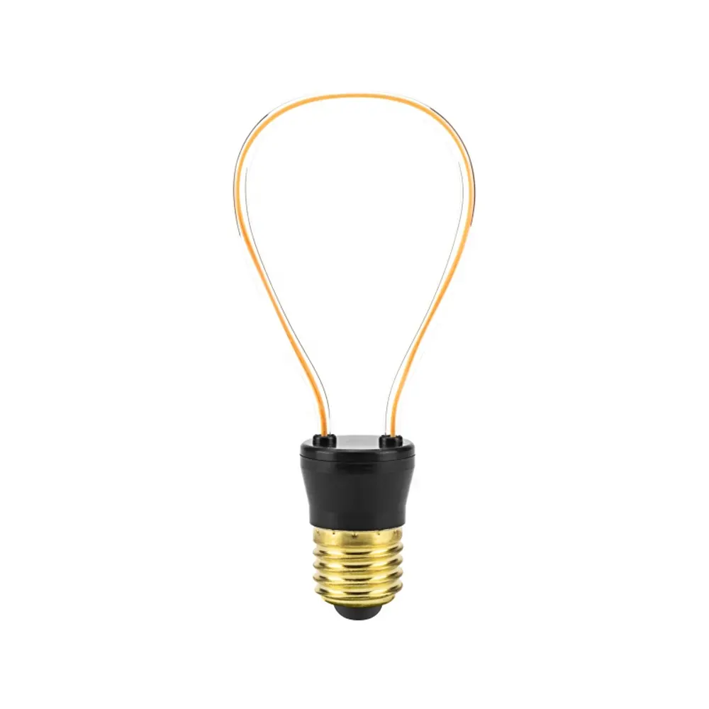 Bombilla de luz LED forma especial Curva suave lámpara de filamento <span class=keywords><strong>edison</strong></span> bombillas Led