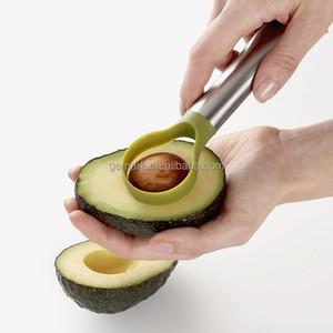 De acero inoxidable de aguacate cortadora aguacate herramienta aguacate pitter con mango de plástico - Product Image 2