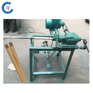 Commercial round wood stick processing screw thread machine wood rod tapping machine