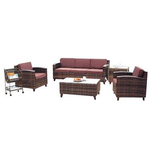 Meubles <span class=keywords><strong>de</strong></span> <span class=keywords><strong>jardin</strong></span> modernes en rotin, ensemble <span class=keywords><strong>de</strong></span> canapés modulaires pour l'extérieur, vente chaude - Product Image 4