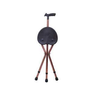 Trépied médical en aluminium, bâton <span class=keywords><strong>de</strong></span> <span class=keywords><strong>marche</strong></span> avec chaise pour personnes âgées - Product Image 1