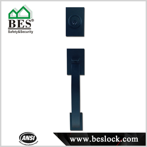 <span class=keywords><strong>Mercado</strong></span> de América con cerradura de <span class=keywords><strong>la</strong></span> puerta Mango en color negro para puerta de entrada de madera - Product Image 2
