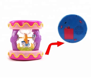 Mano jugar enseñanza temprana actividad carrusel bebé tambor de juguete para la venta - Product Image 3
