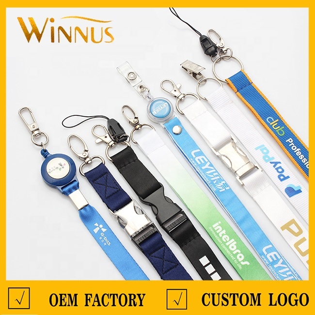 Mobile Phone Camera Satin Polyester Grosgrain Ribbon Card Holder logo Print Custom Neck Lanyard With logo Image 4