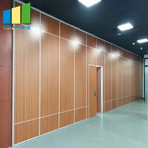 Customized commercial soundproofing foldable mobiled hotel partition walls