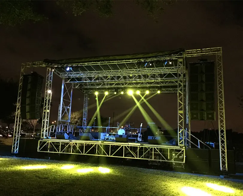 סין חיצוני שלב לחיות תאורה קול מסבך עבור קונצרט
