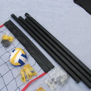 Plegable entrenamiento <span class=keywords><strong>de</strong></span> voleibol neto conjunto con poste <span class=keywords><strong>de</strong></span> acero - Product Image 1