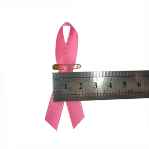 100% polyester 3 pouces <span class=keywords><strong>rose</strong></span> satin simple face <span class=keywords><strong>ruban</strong></span> écologique de sensibilisation au <span class=keywords><strong>cancer</strong></span> du sein - Product Image 5