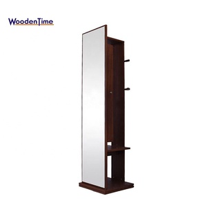 mural accroché rotation de stockage mobile push-sur <span class=keywords><strong>manteau</strong></span> rack/pleine longueur bijoux miroir <span class=keywords><strong>armoire</strong></span> avec garde-robe - Product Image 3