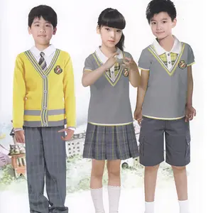 Cina prezzo di fabbrica OEM di scuola Blazer blu navy sacchetto di Scuola dei bambini grigio marnoon Uniformi del Vestito della Giacca sportiva