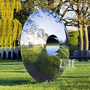 Moderna decoración <span class=keywords><strong>del</strong></span> jardín al aire libre arte grande de acero inoxidable <span class=keywords><strong>Toro</strong></span> escultura - Product Image 2