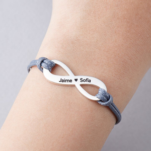 Personalizzati monili di Giorno di Madri Mamma Braccialetto <span class=keywords><strong>con</strong></span> <span class=keywords><strong>il</strong></span> Bambino <span class=keywords><strong>Nome</strong></span> Infinity Regolabile Braccialetto come Regalo - Product Image 2