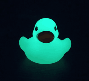 Plástico pvc brilha no escuro fluorescência piscando luz borracha pato, vinil animal do banho, brinquedo - Product Image 4