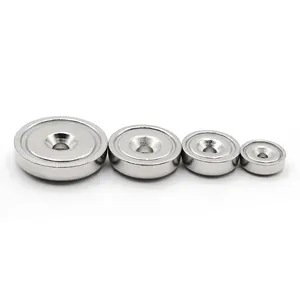 Super Strong Neodymium Cup Pot Magnet With Countersunk Round Base Permanent Industrial Neo Magnet 22-30 Days Delivery