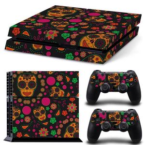Autoadesivo Della Copertura Wrap Per <span class=keywords><strong>Playstation</strong></span> 4 Pro Console & 2 pcs Controller Della Pelle Della Decalcomania Per PS4 Pro Sottile <span class=keywords><strong>Disegno</strong></span> Del Cranio della protezione Della Pelle - Product Image 4