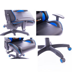 Venta al por mayor de fibra de carbono cubierta cojines cómodos computadora Silla de juego de carreras - Product Image 6
