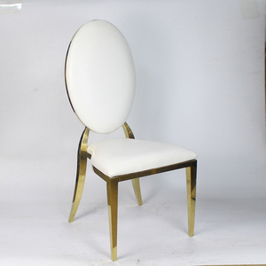 Chaises de Tables de Restaurant haut de gamme en acier inoxydable argenté pour banquet de mariage d'hôtel de noblesse hôpital de salon extérieur - Product Image 2