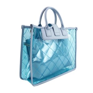 Claro caramelo de PVC doble cremallera playa verano Bolsos Mujer bolsos - Product Image 3
