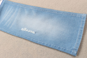 Certificato GRS repre tessuto Denim materiale riciclato 11 oz indaco <span class=keywords><strong>Jeans</strong></span> tessuto Denim - Product Image 3