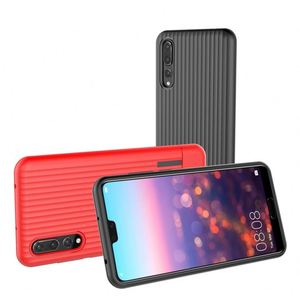 Pour <span class=keywords><strong>Huawei</strong></span> <span class=keywords><strong>P20</strong></span> <span class=keywords><strong>Pro</strong></span> Housse Rayures Verticales Flexible TPU Couverture <span class=keywords><strong>Arrière</strong></span> Antichoc - Product Image 1