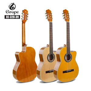 EC-320 Deviser 39 pulgadas abeto Álamo corte cuerpo cromo <span class=keywords><strong>guitarra</strong></span> clásica - Product Image 1