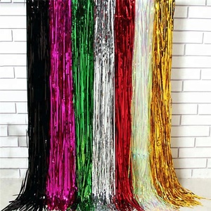 Metallic Tinsel Foil fringe curtain various Colour for photo fund the wedding decoration - Product Image 2
