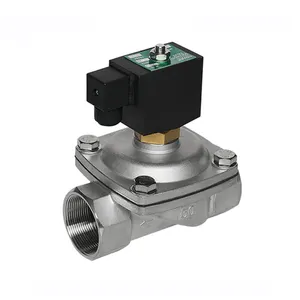 Covna válvula solenoide de 1/2 polegadas, válvula solenoide de aço inoxidável 316 volts 2 vias 24 volts normalmente abertas