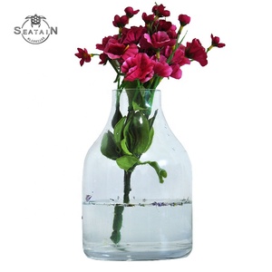 Hermosa cilindro claro jarrones de <span class=keywords><strong>cristal</strong></span> flor para la decoración del hogar - Product Image 1