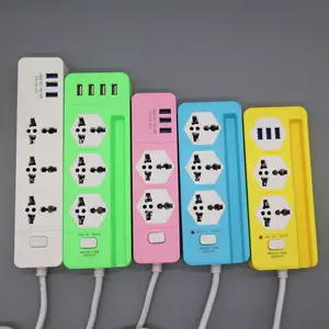 Energy saving desktop electrical extension multi outlet plug strip