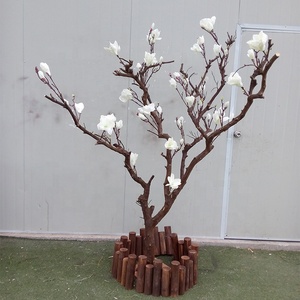 Ramas secas flor habitación Árbol de la boda decoración blanco Magnolia árbol Artificial - Product Image 2