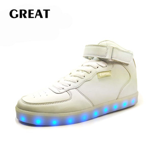 Custom LED Blank Leather Retro Mens Outdoor Sports Fashion Walking Style Air ammortizzazione scarpe da skateboard <span class=keywords><strong>calzature</strong></span> - Product Image 2