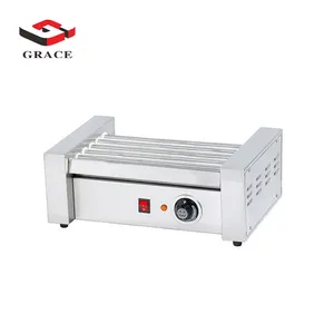 Vendita calda Commerciale Attrezzature Spuntino Elettrico 5 Rulli Hot Dog Automatica Armer/Che Fa La Macchina