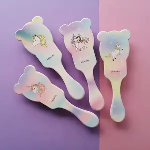 2019 New Design Personalized Mini Brush Soft Kids Massage Scalp Custom Kids Hair Brush For Girls