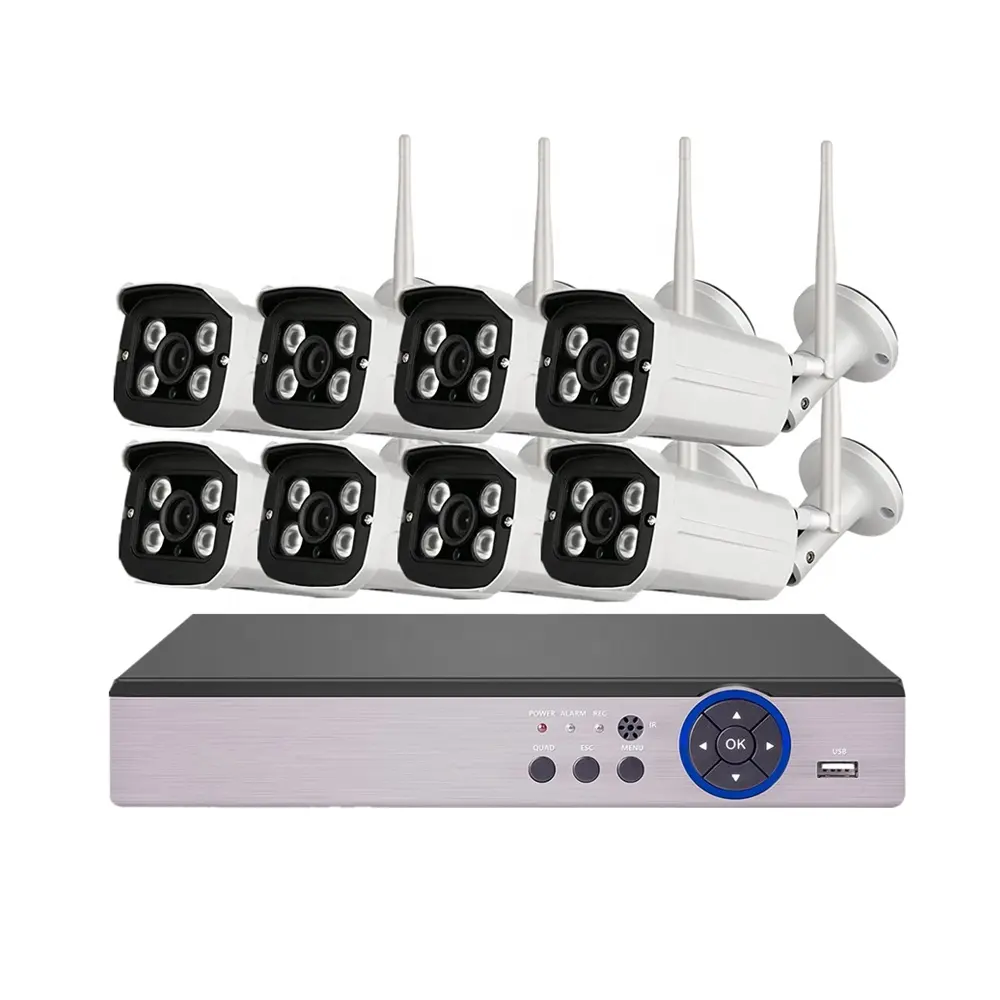 CCTV Hot Products 8CH 720P 960P 1080P Network Video Recorder WIFI Wireless NVR, Wireless IP Camera NVR kit