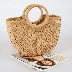 Wholesale Moroccan Straw Bag Handmade Cheap Straw Tote Bag For Women 2021