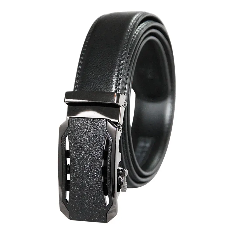 2019 Guangzhou business casual low price low MOQ black genuine leather belts