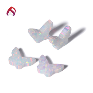 Místico blanco kyocera sintético mariposa opal piedra - Product Image 1