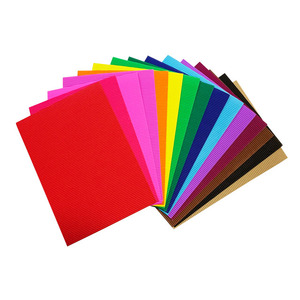 Wholesale Hight Quality Corrugated Paper Thick Cardboard Sheets 1mm color cardboard for handicraft