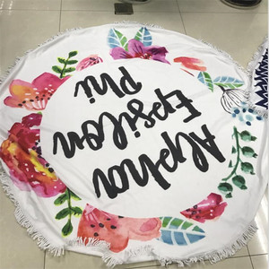 Paño de Terry Poncho con capucha círculo de toalla de playa - Product Image 6