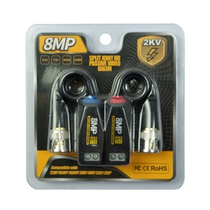 <span class=keywords><strong>Balun</strong></span>-فيديو ، 720 بيكسل ، 960 بيكسل ، 1080 بيكسل ، 4MP ، 5 ميجا بيكسل ، 8 ميجا بيكسل, متوافق مع جميع أجهزة سي في إي ، تي في إي ، آتش ، سي في أس بي ، لا توجد طاقة مطلوبة